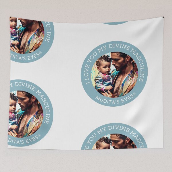Item preview, Sweet " I love you my divine masculine" Divine Love Sticker designed and sold by MuditasEyes.