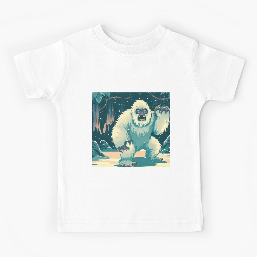 Yeti !! Kids T-Shirt for Sale by lunaticpark