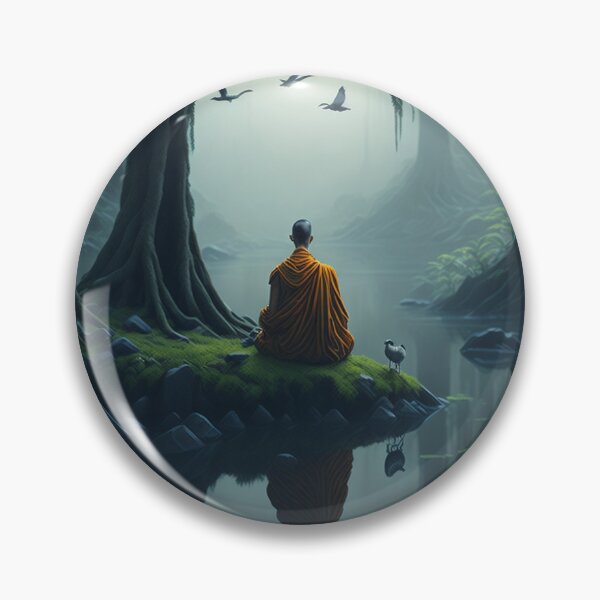 Item preview, Meditating Monk designed and sold by Navneet1202.