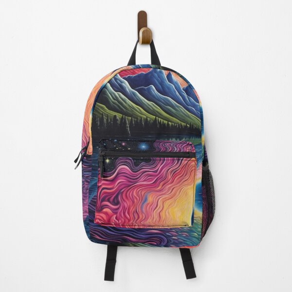 Item preview, Dreamscape Reflections: Psychedelic Lake and Majestic Mountains designed and sold by OdysseyArtworks.