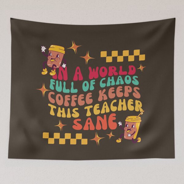 Item preview, Coffee Teaching Teacher Vintage Back To School Funny designed and sold by SunfullyYours.