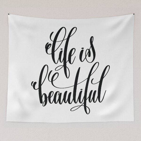Item preview, Life is Beautiful / Startup Inspirational Quote designed and sold by ProjectX23.