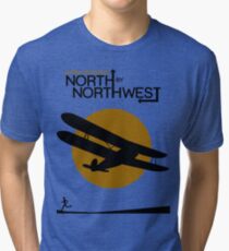 North by northwest Funny Geek Nerd Tri-blend T-Shirt