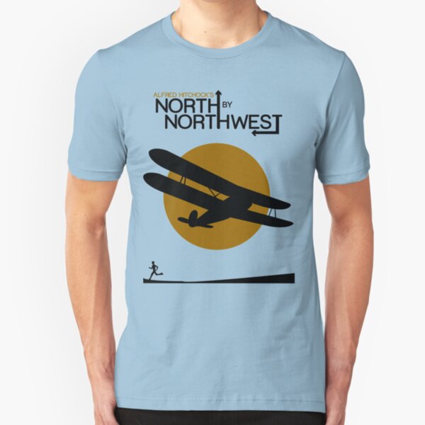 North by northwest Funny Geek Nerd Slim Fit T-Shirt