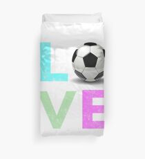 Funda nórdica Amor regalo de fútbol para niñas