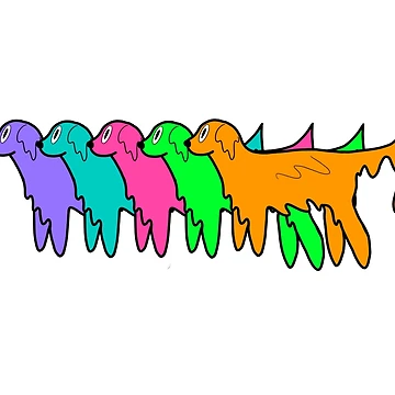 Artwork thumbnail, Drippy Dog Collection  by RoeHasArt