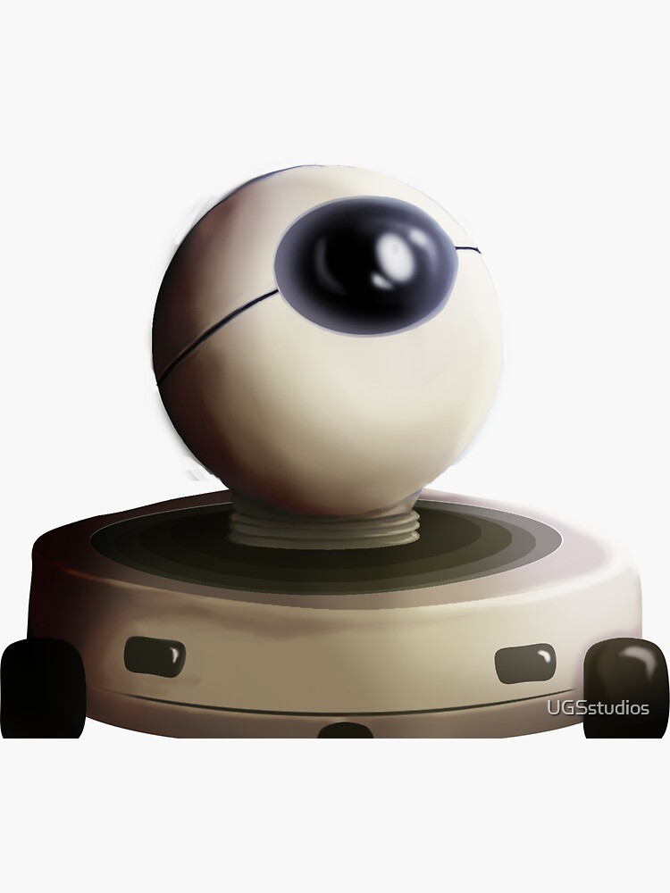 Thumbnail 3 of 3, Sticker, I.A.N - The Adorable Hero Droid Art designed and sold by UGSstudios.