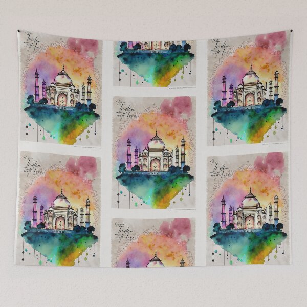 Item preview, Taj Mahal - Cities and Places - Watercolor Collection designed and sold by monkeybusiness.pt.