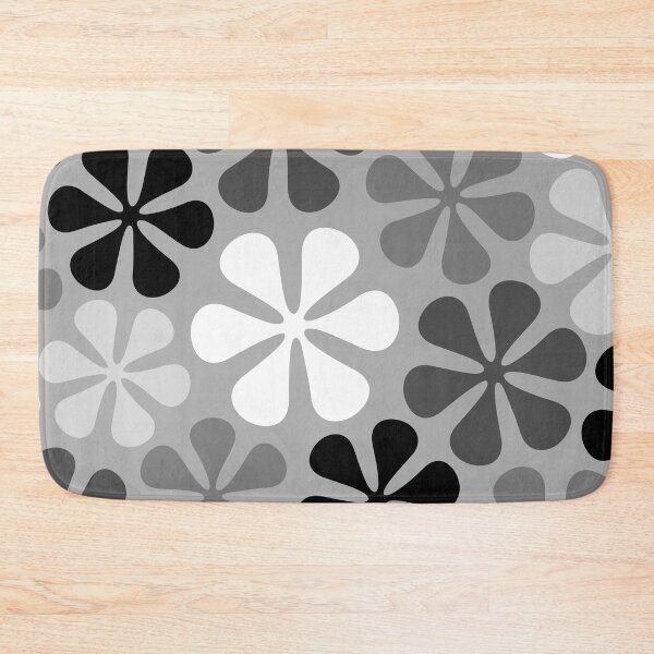 Item preview, Abstract Flowers Black White Grey designed and sold by NataliePaskell.