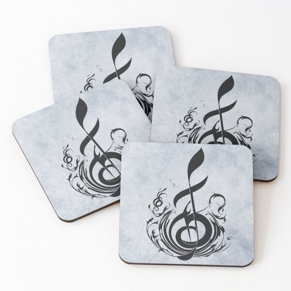Item preview, Quaver note with doodles designed and sold by elearah1.