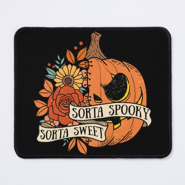 Item preview, "Sorta Spooky Sorta Sweet" Halloween Jack O' Lantern designed and sold by FlawlessSeams.