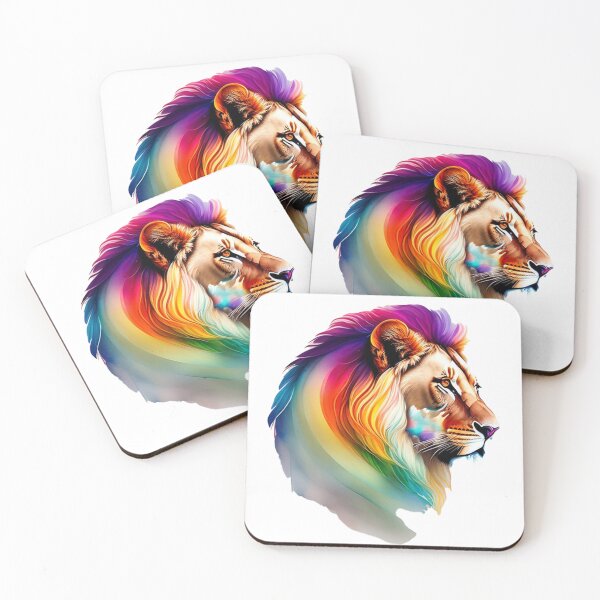 Item preview, Rainbow Lion Watercolour style designed and sold by Magical-bear.
