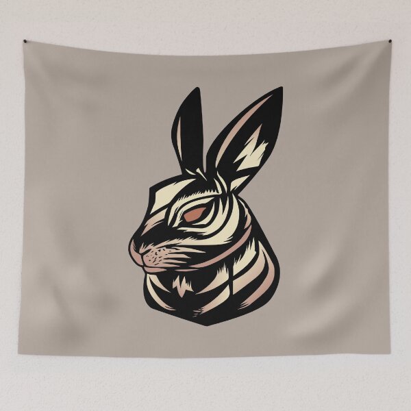 Item preview, Rabbit tattoo designed and sold by RatArt Designs.