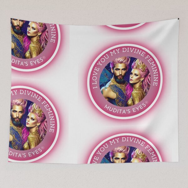 Item preview, Sweet " I love you my divine feminine" Divine Love Sticker designed and sold by MuditasEyes.