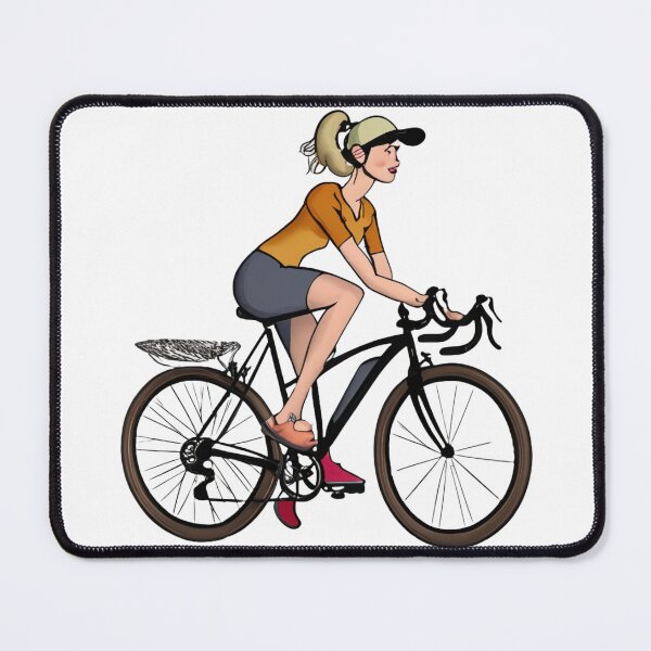 Item preview, Woman on a bicycle designed and sold by simaso.