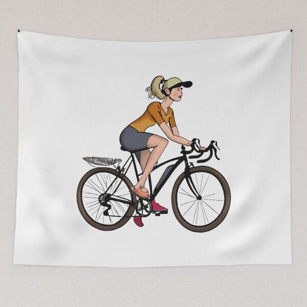 Item preview, Woman on a bicycle designed and sold by simaso.