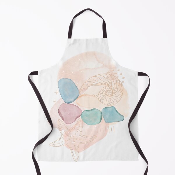 Item preview, pastel colors, seashells and colored stones designed and sold by FeyzaAydin.