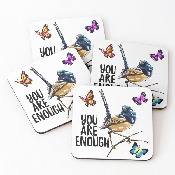 Item preview, You are enough, cute bird designed and sold by Krystalkayart.
