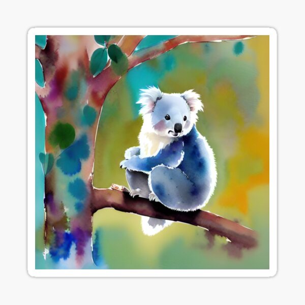 Colorful Koala Leggings by Melly Terpening