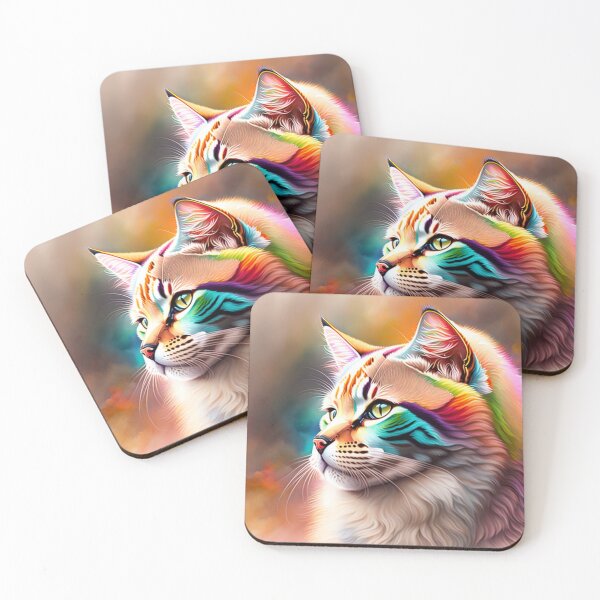 Item preview, Rainbow Cat Pride watercolour designed and sold by Magical-bear.