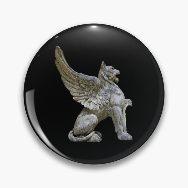 Item preview, Winged lion stone statue  designed and sold by Susan Gallup.