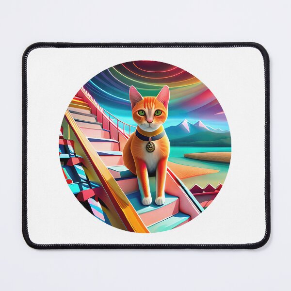 Item preview, Cat, Psychadelic Art Painting designed and sold by Delemore Art.