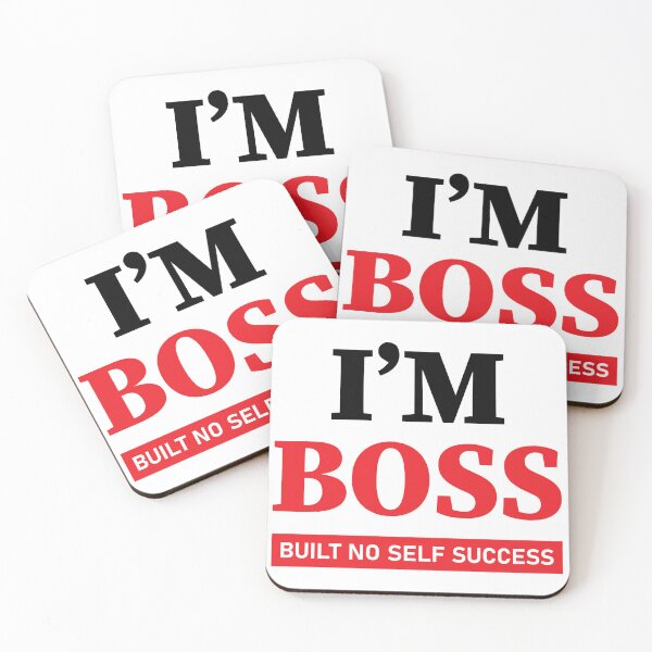 Item preview, funny motive quote I'm BOSS acronym designed and sold by MortalRight.