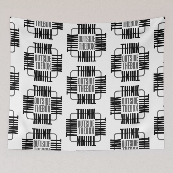 Item preview, funny motive quote think outside thebox designed and sold by MortalRight.