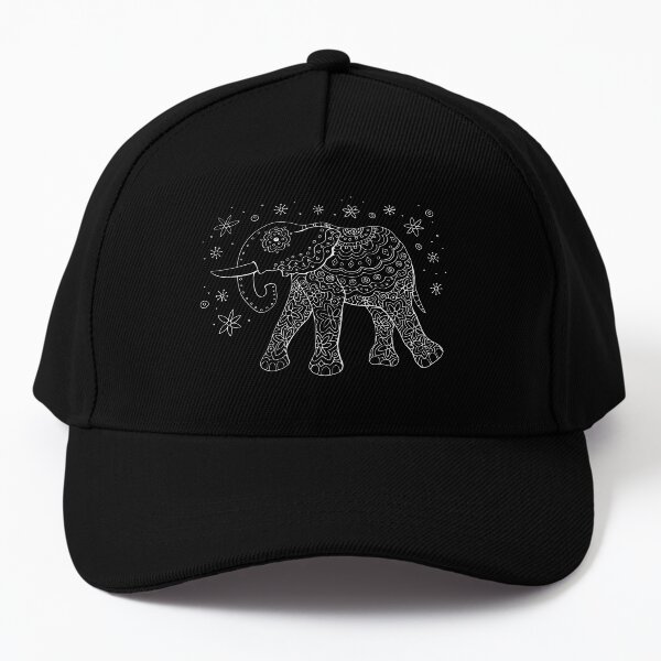 Elephant Drawing Baseball Cap