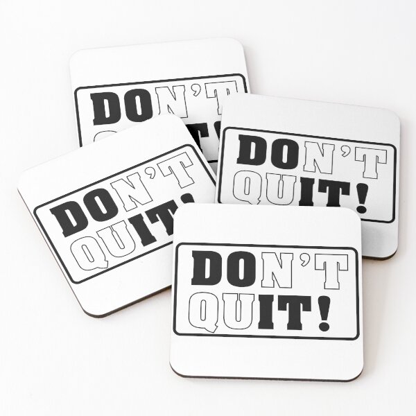 Item preview, funny motive quote don't quit and do it designed and sold by MortalRight.