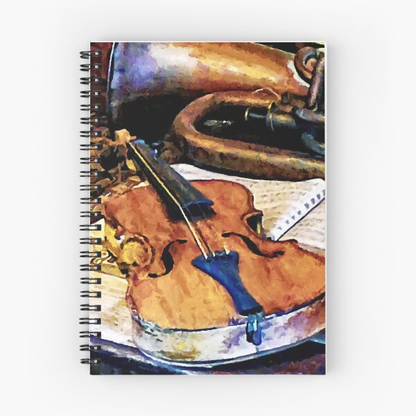 Item preview, Violín y corneta designed and sold by Susan Savad.