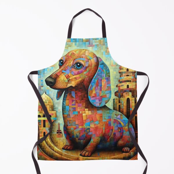 Item preview, Simply Cute Dachshund Delight - Abstract Dog Art Print designed and sold by Art-Syndicate.