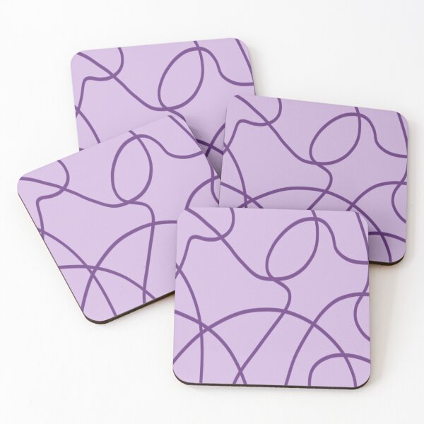 Item preview, Abstract Line Art in Purple designed and sold by DanielleGensler.