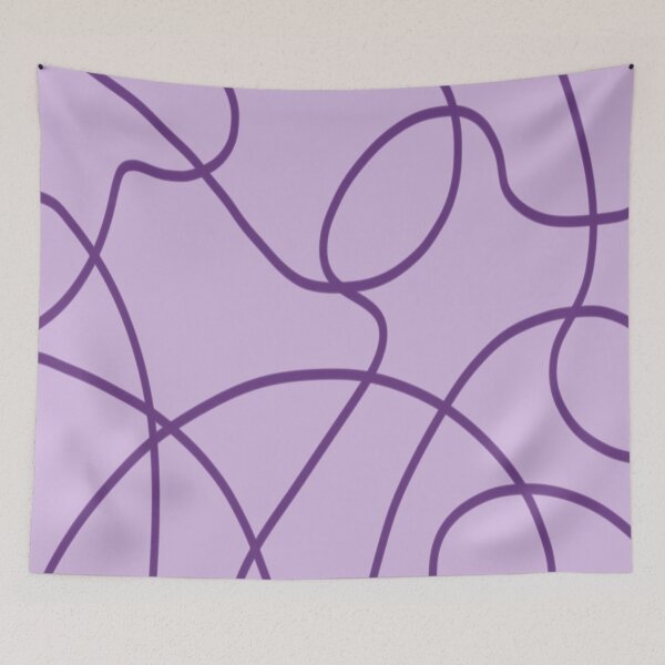 Item preview, Abstract Line Art in Purple designed and sold by DanielleGensler.
