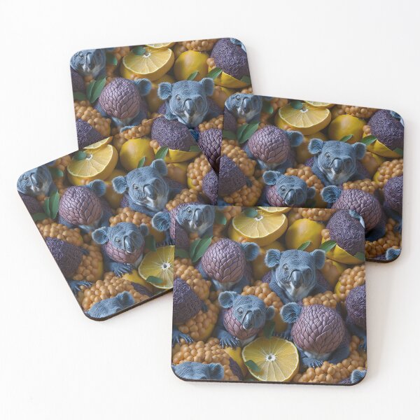 Item preview, Intricate Koala and Grapefruit Symphony: Patterns in Illusory Splendor designed and sold by AmazingLab.