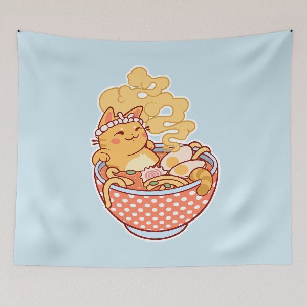 Item preview, Ramen Cat Bowl designed and sold by SarahJoncas.