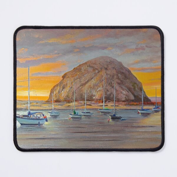 Item preview, SUNSET AT MORRO ROCK designed and sold by Michael Rock Art.