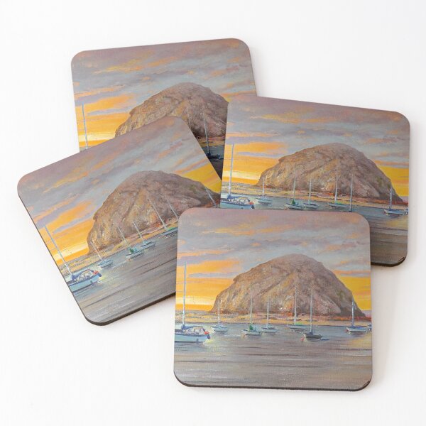 Item preview, SUNSET AT MORRO ROCK designed and sold by Michael Rock Art.