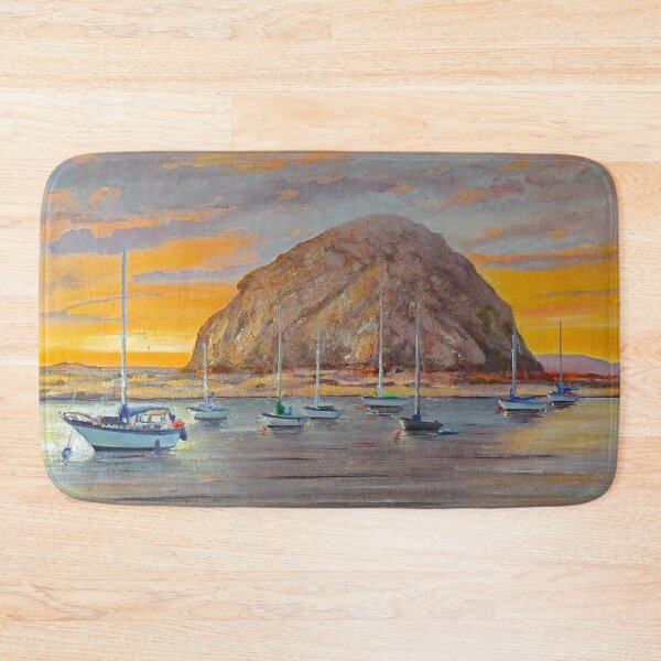 Item preview, SUNSET AT MORRO ROCK designed and sold by Michael Rock Art.