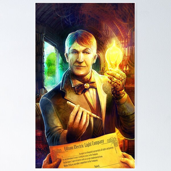 Steampunk Edison Poster