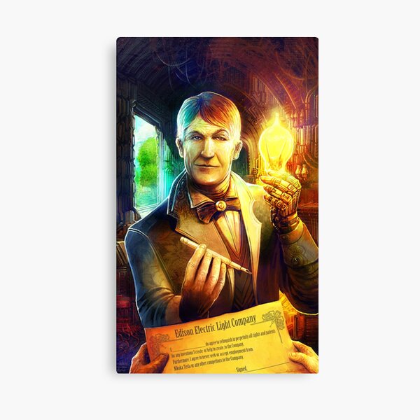 Steampunk Edison Canvas Print