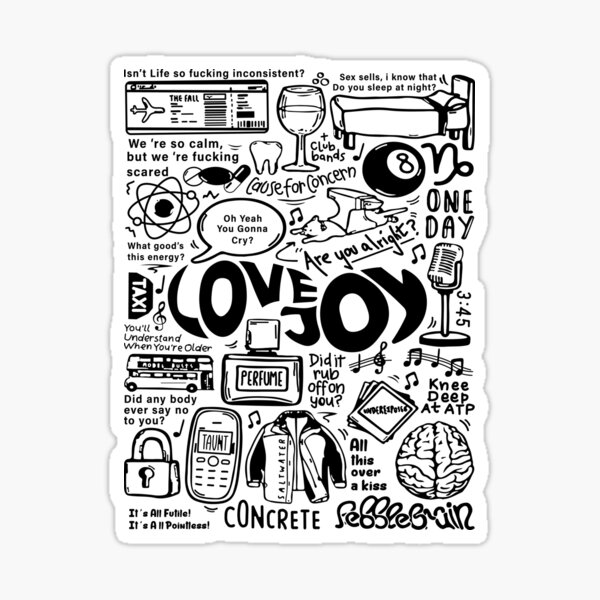 Lovejoy Band Doodle - Pattern Sticker