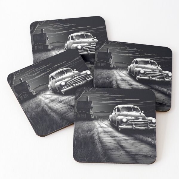 Item preview, Engraving of old retro car abandoned Sticker nr.3 designed and sold by Gabi.Media.
