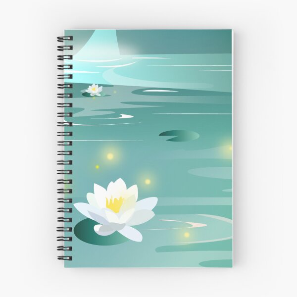 Item preview, Lotus flowers and fire flies designed and sold by Art-Earthling.