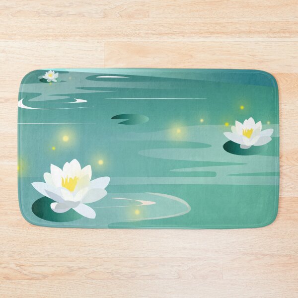 Item preview, Lotus flowers and fire flies designed and sold by Art-Earthling.