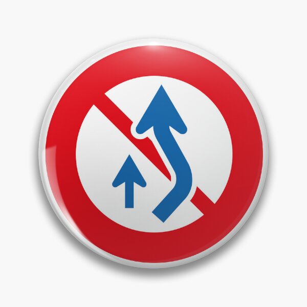 Item preview, No Overtaking Road Sign designed and sold by NeonNoirDesigns.
