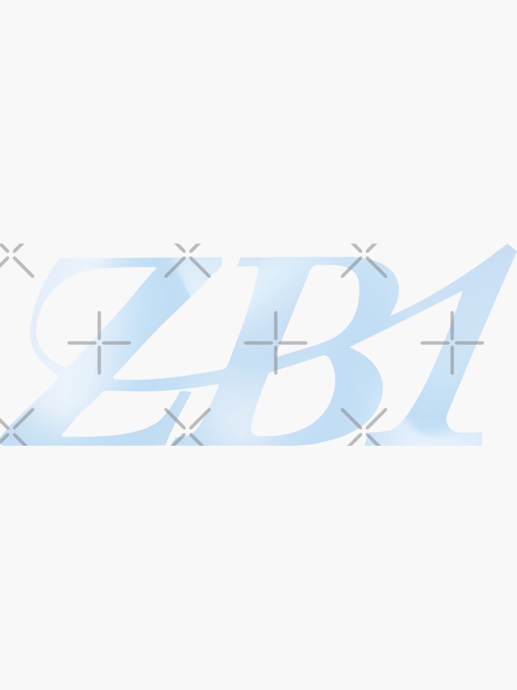 Blue Pastel Zerobaseone Logo (ZB1)