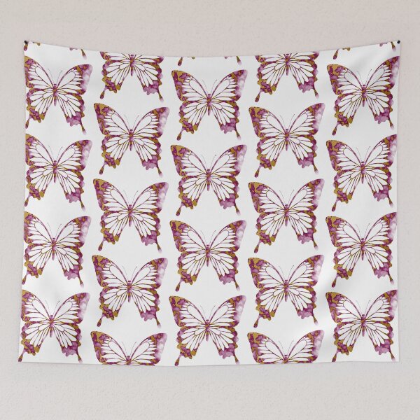 Item preview, Cute Sweet Pink and Gold Marble Butterfly designed and sold by amgraphics.