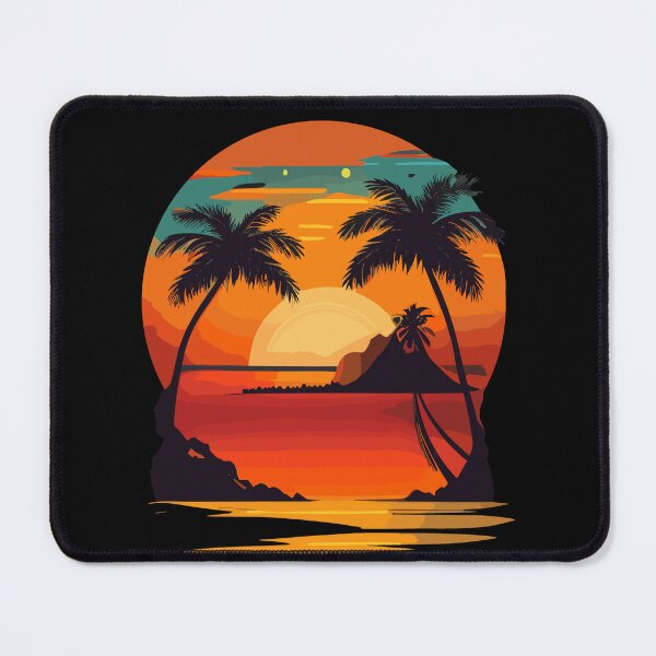 Item preview, Beach Sunset Scene designed and sold by TrickstersTrove.