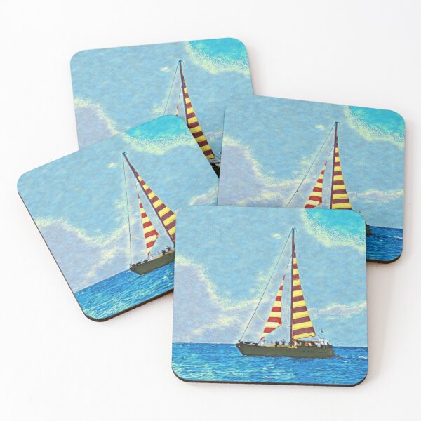 Artikelvorschau, STRIPED SAILBOAT entworfen und verkauft von ArtbyRolleen.